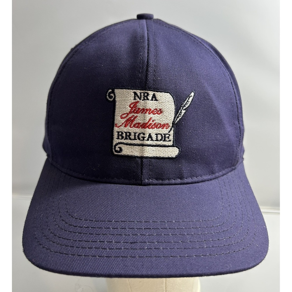 NRA Brigade James Madison Hat Blue Cap SnapBack Adjustable Made In USA July 4th